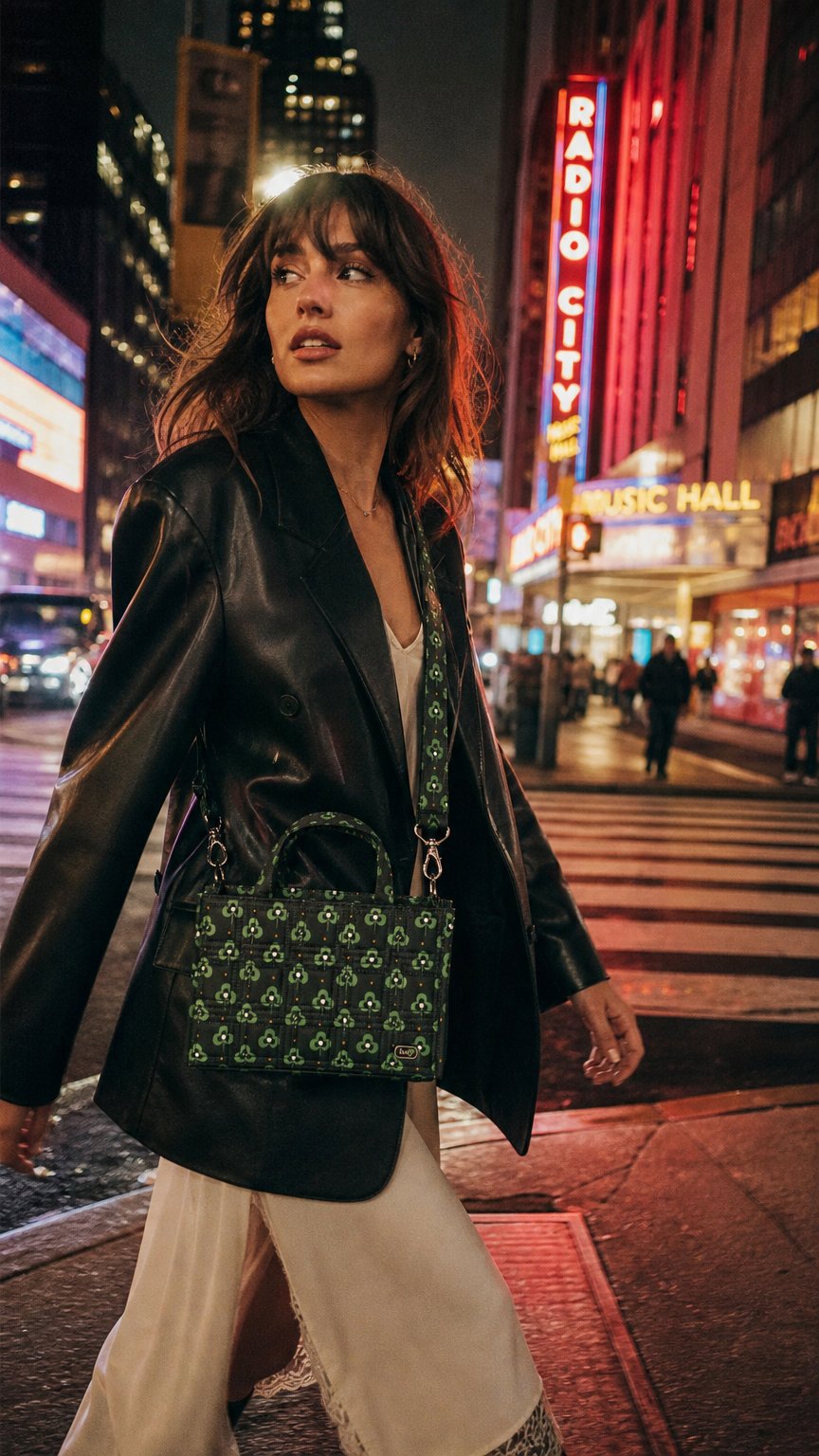 AI product shot of Train Top Handle Crossbody Bag
