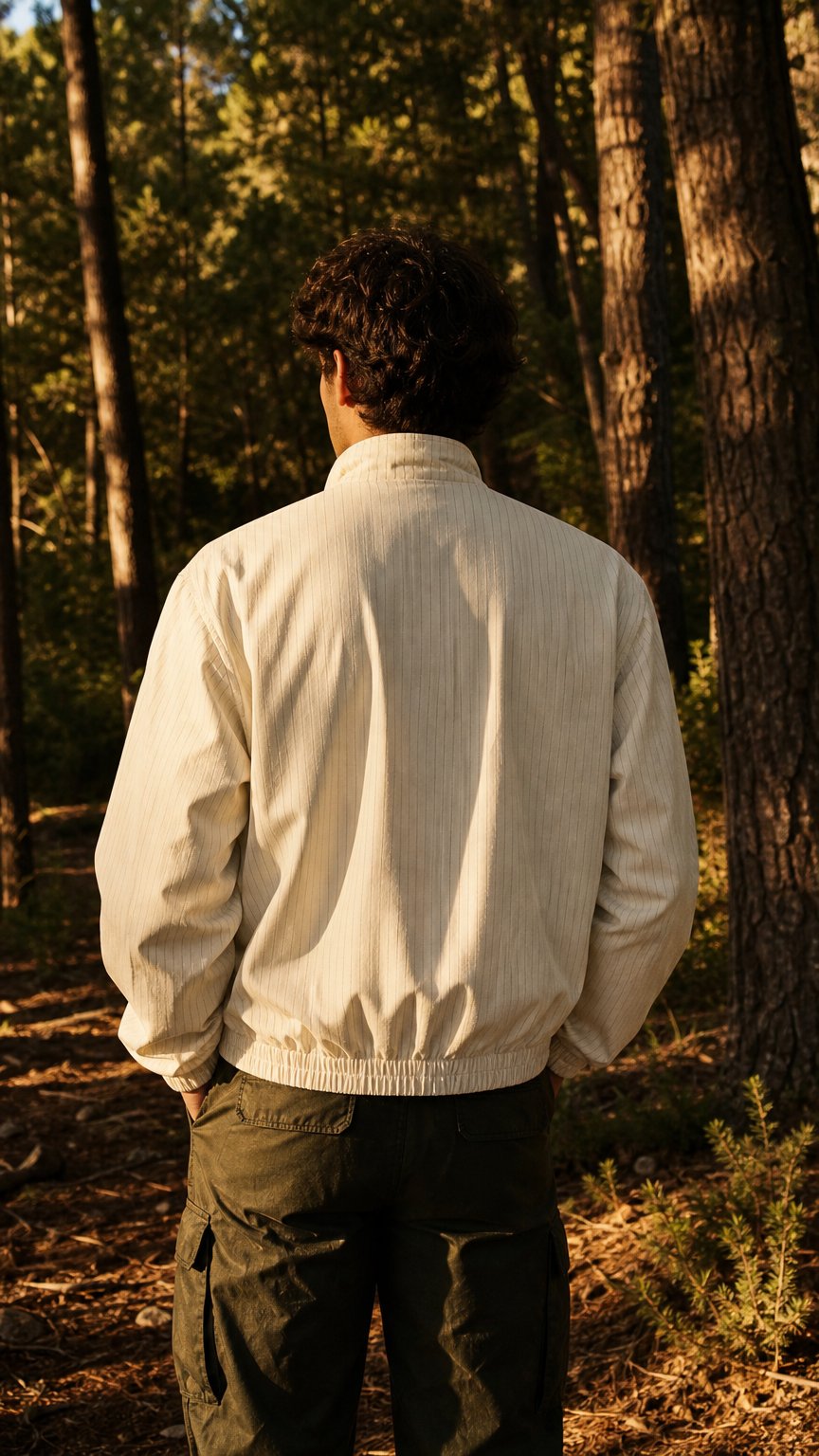 AI product shot of Unisex Striped Full-Zip Track Jacket