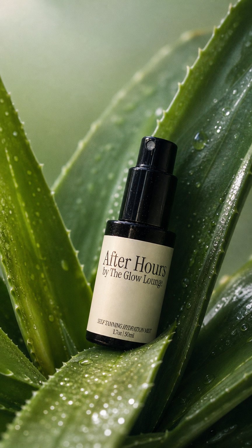 AI product shot of After Hours Self Tanning Hydration Mist by The Glow Lounge