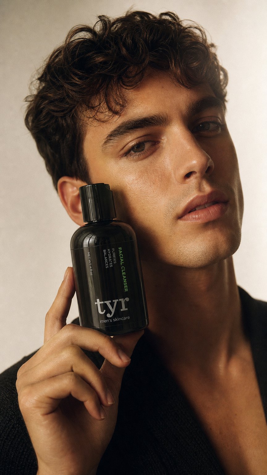 AI product shot of Charcoal Facial Cleanser