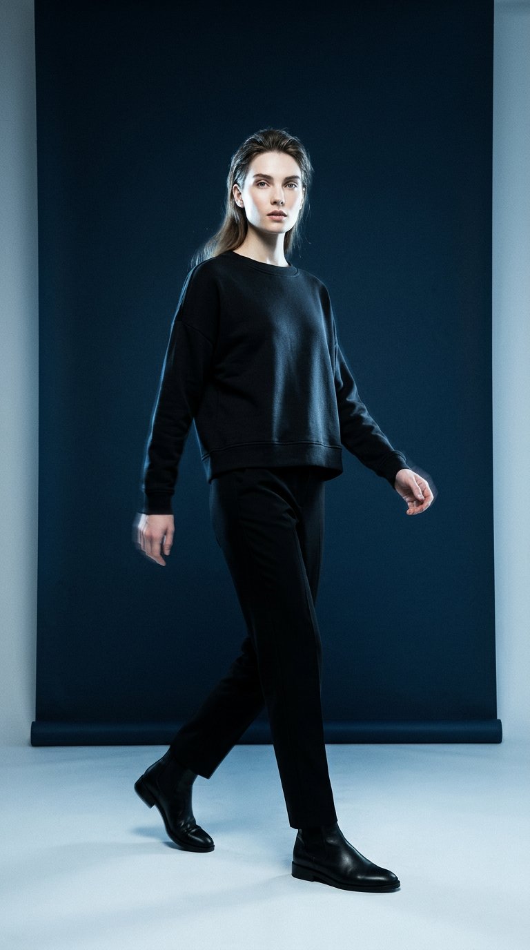 AI product shot of Sweater - zwart - PIECES®