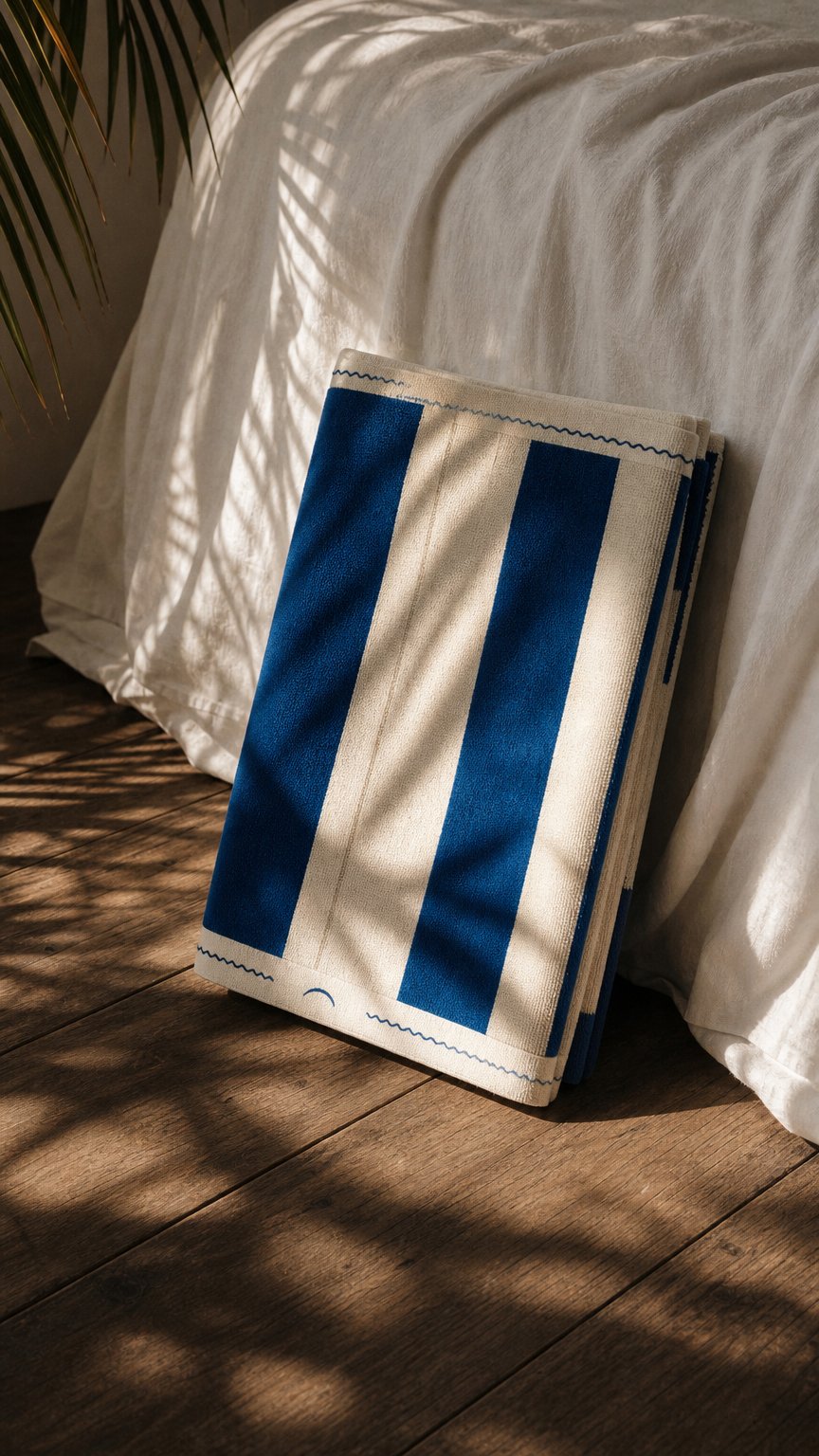 AI product shot of Anne Beach Towel