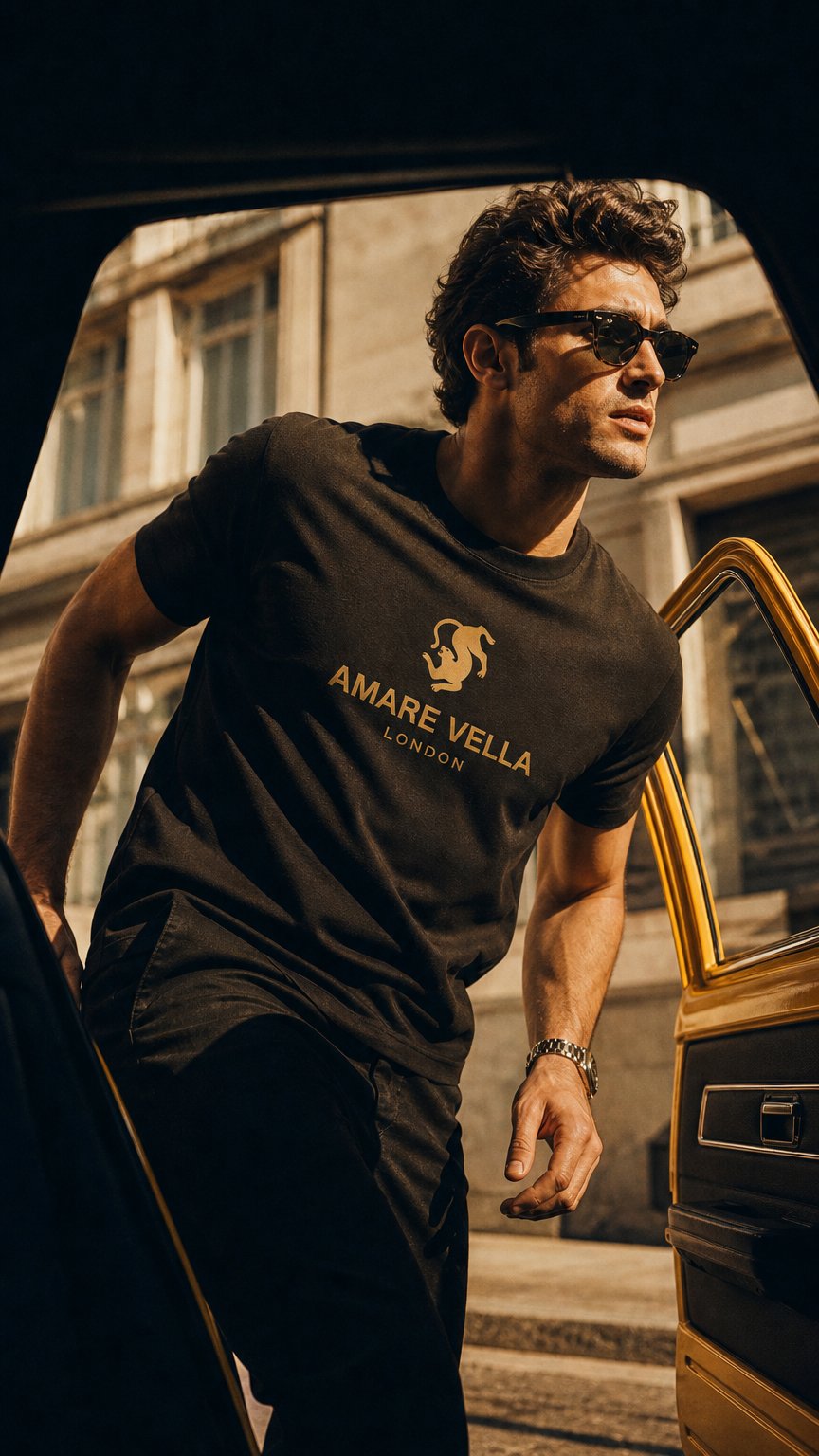AI product shot of Amare Vella SS26 Panther Shirt