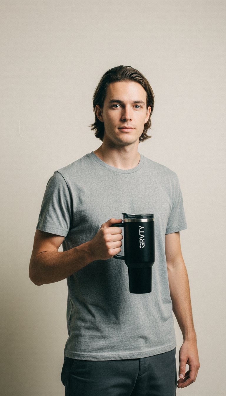 AI product shot of Stanley Quencher ProTour Flip Straw Tumbler 30 oz
