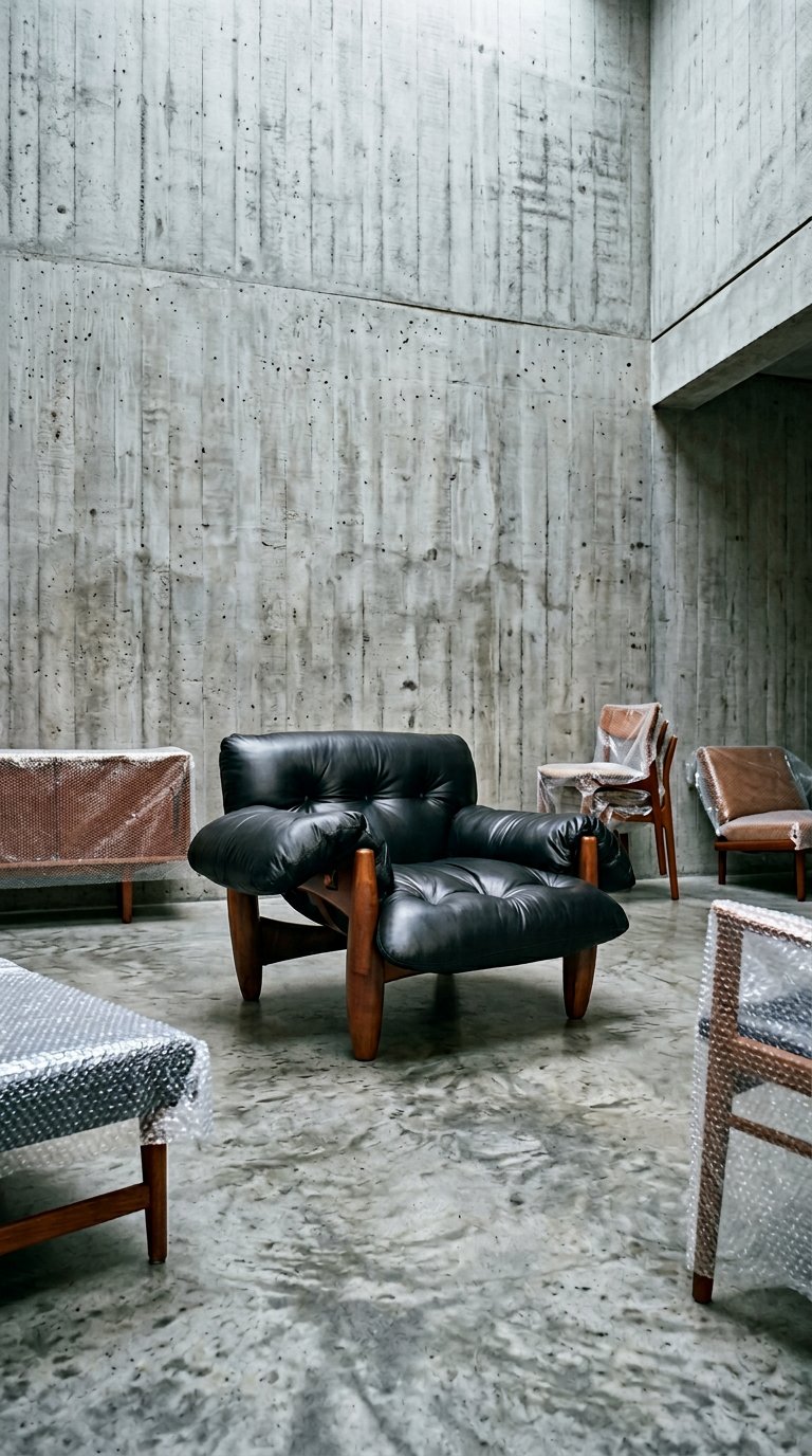 AI product shot of Mole Lounge Armchair