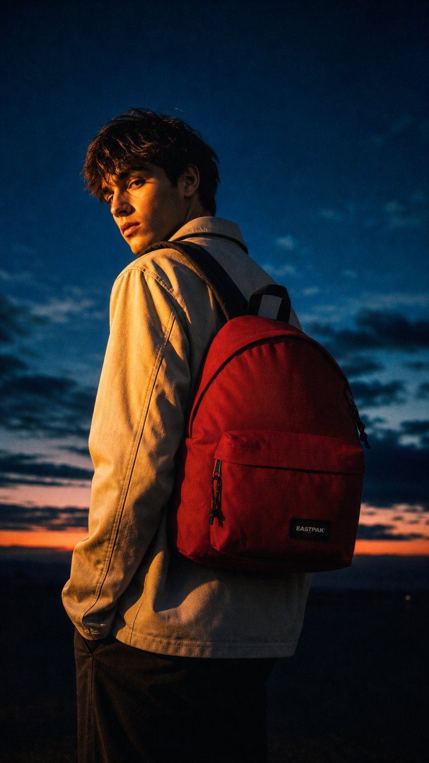 AI product shot of Sac à dos Padded Pak'r 40 cm Scarlet Red H40 X L30 x P18 cm
