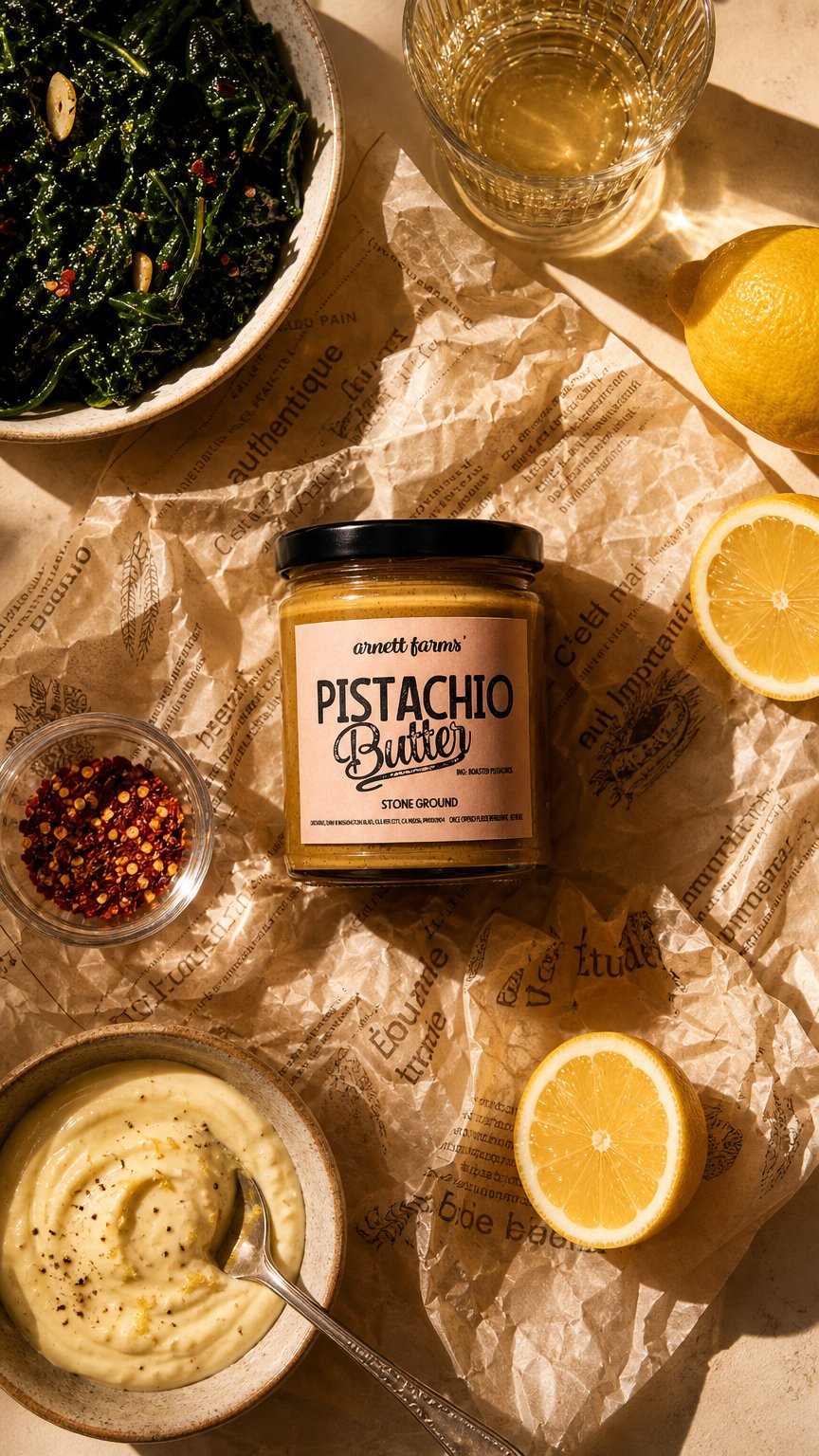 AI product shot of Pistachio Butter