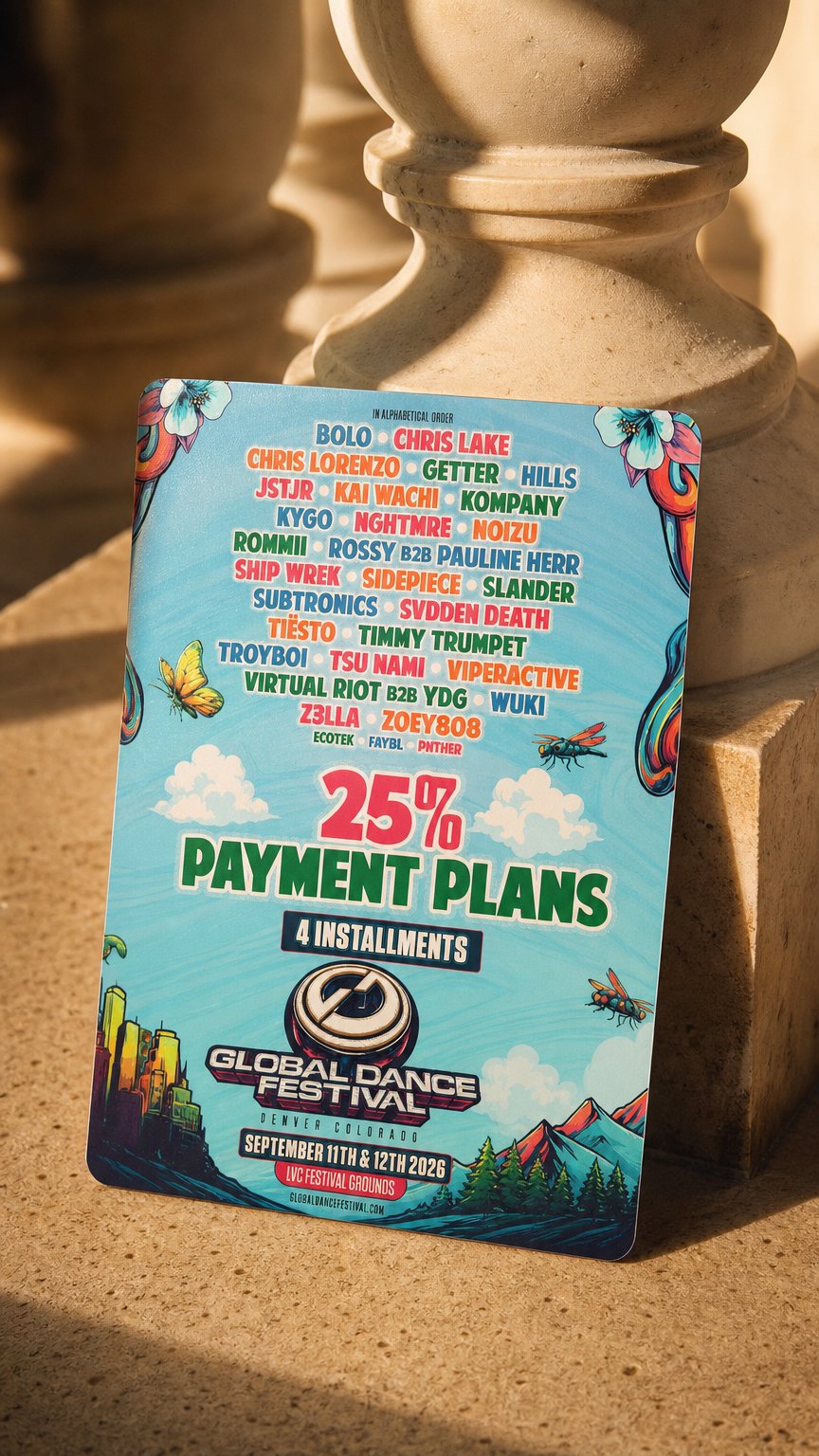 AI product shot of Global Dance Festival 2026 Tickets