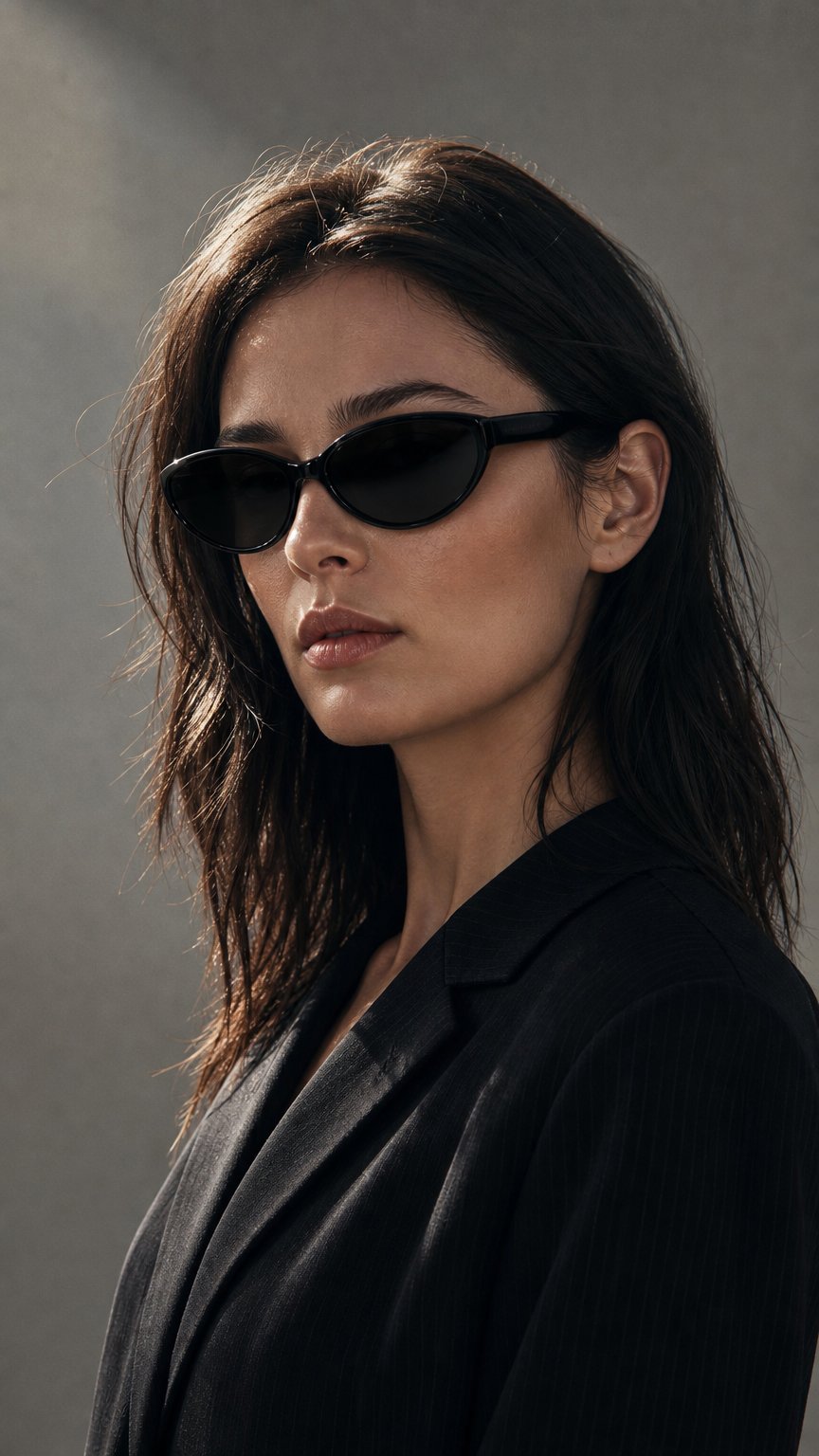 AI product shot of VANTA EXTRA · Feline — Cat-Eye Sonnenbrille