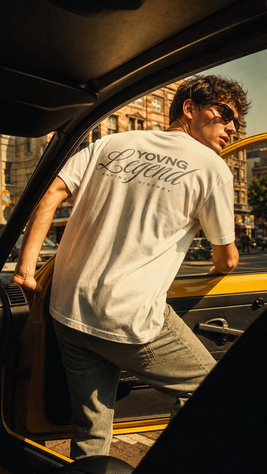 AI product shot of YOVNG Legend | T-Shirt
