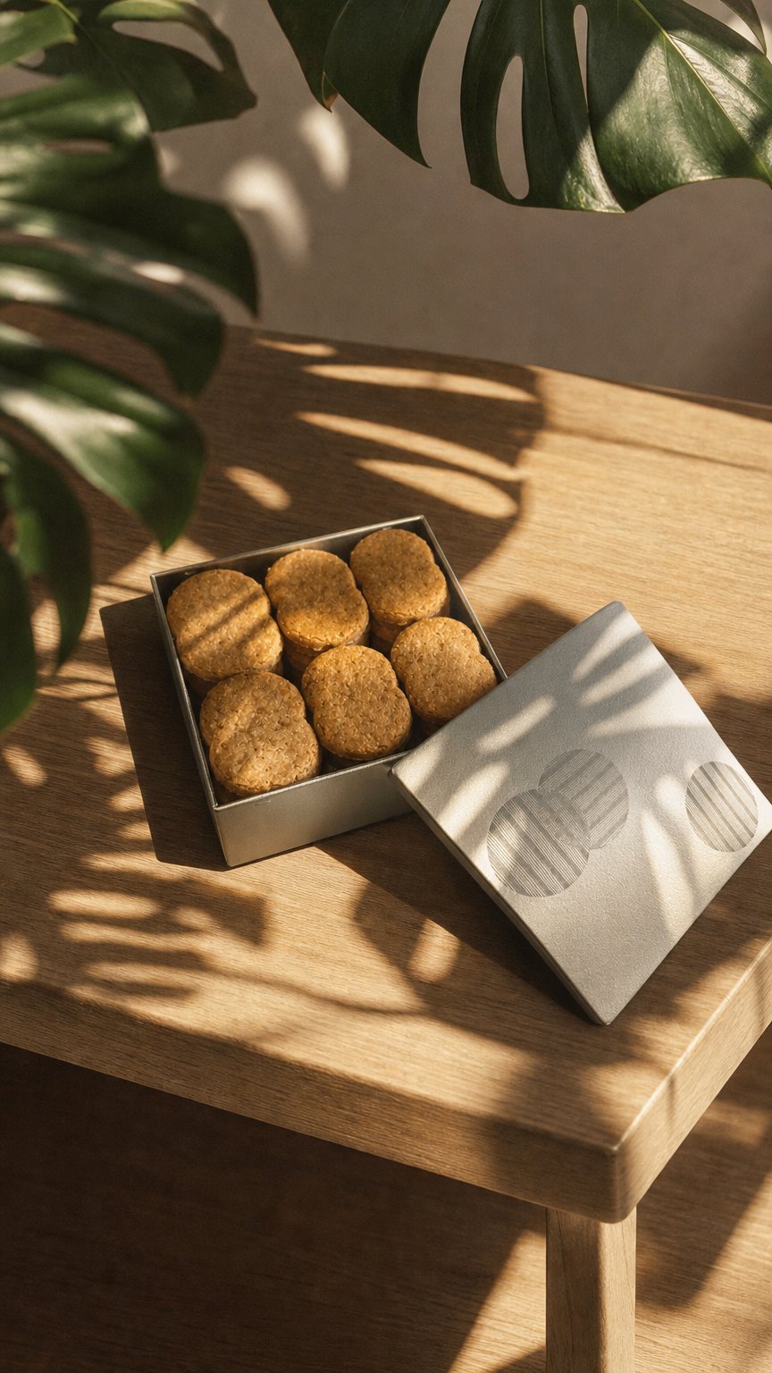 AI product shot of Parmigiano-Reggiano Biscuits (24 pieces)