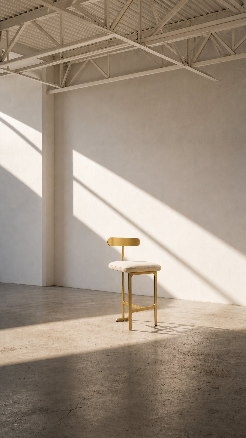 AI product shot of Rouven Bar Stool