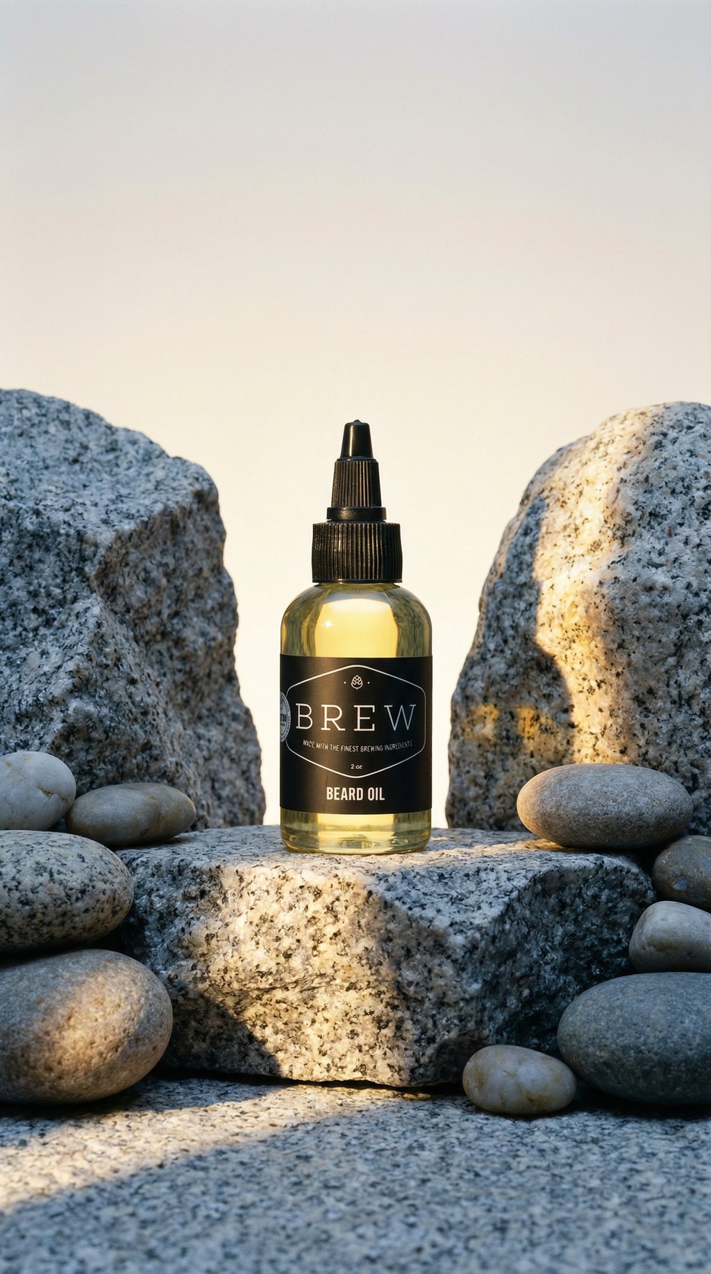 AI product shot of Beard Oil