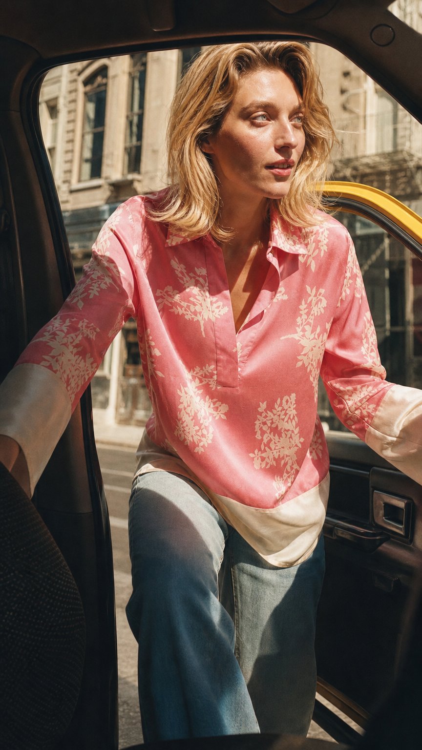 AI product shot of San Francisco Shirt Pink