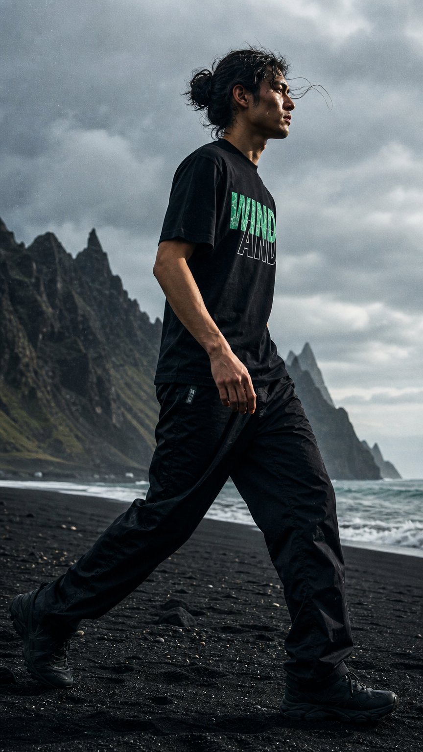 AI product shot of GOLF OG SEA MOCK NECK S/S TEE