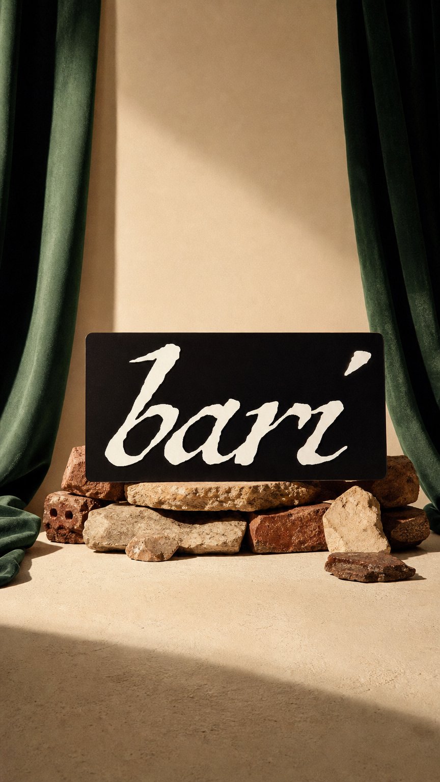AI product shot of OSTERIA BARI