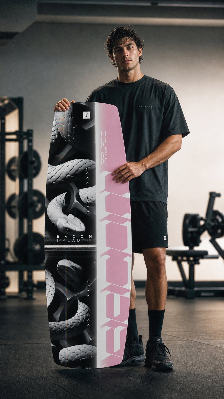 AI product shot of 2026 Paladi Pink Wakeboard