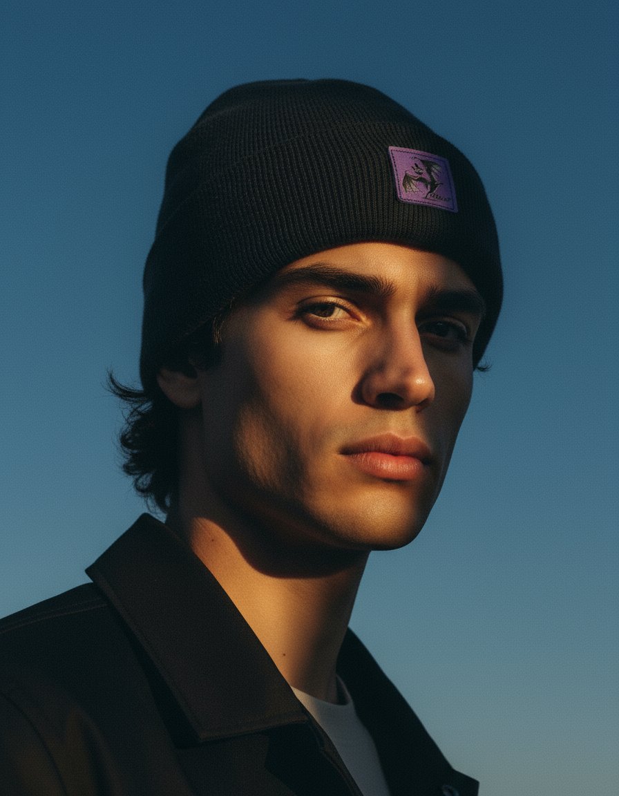 AI product shot of Halloween Beanie – Spooky Wings, Haakwear Exclusive | Made in USA