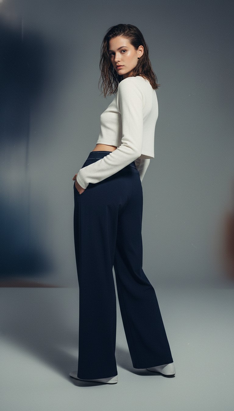AI product shot of Suit Up Trouser (Regular) - Navy
