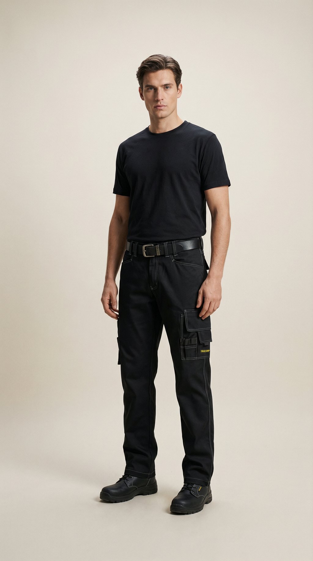 AI product shot of Canvas Work Trousers