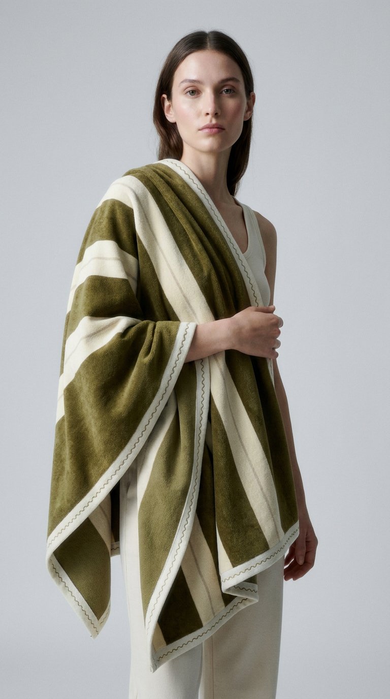 AI product shot of Anne Beach Towel Pair