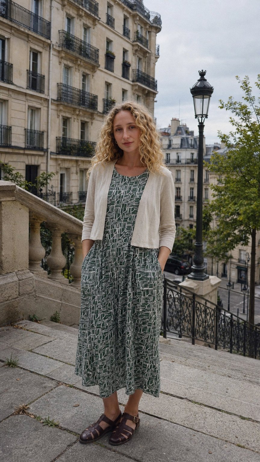 AI product shot of Vanessa Knitted Cardigan in GOTS-Certified Organic Cotton