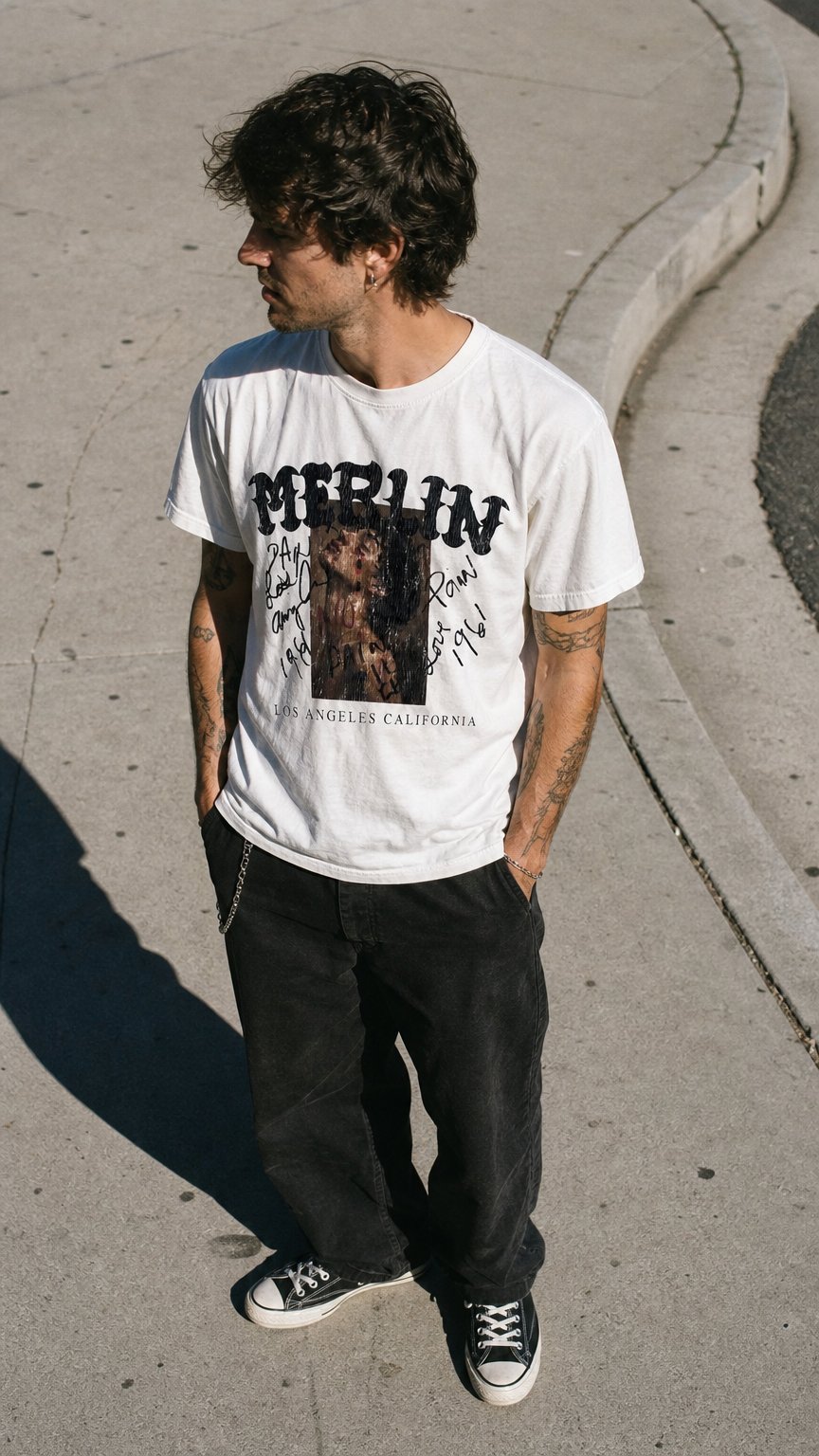 AI product shot of Faith And Pain Tee