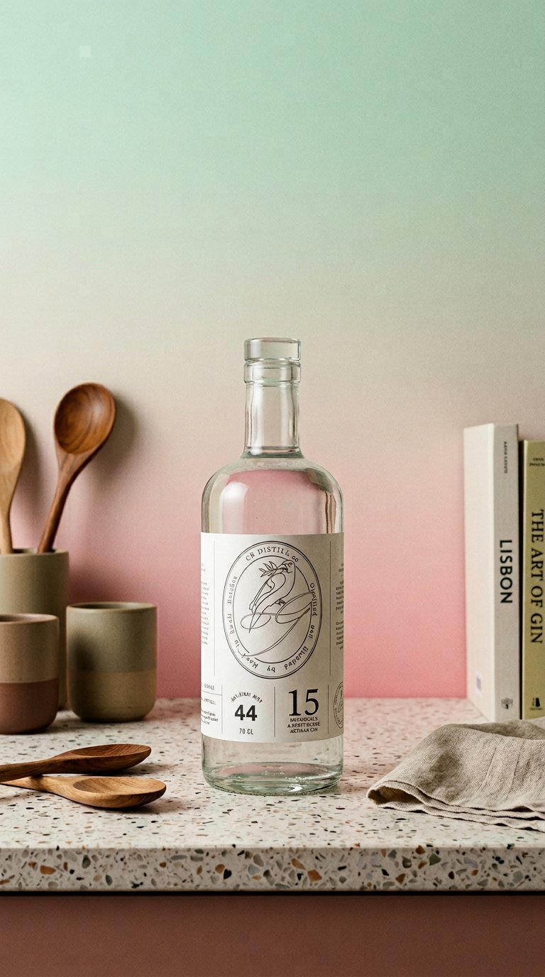 AI product shot of GREENleap Gin ORIGINAL Gift Pack