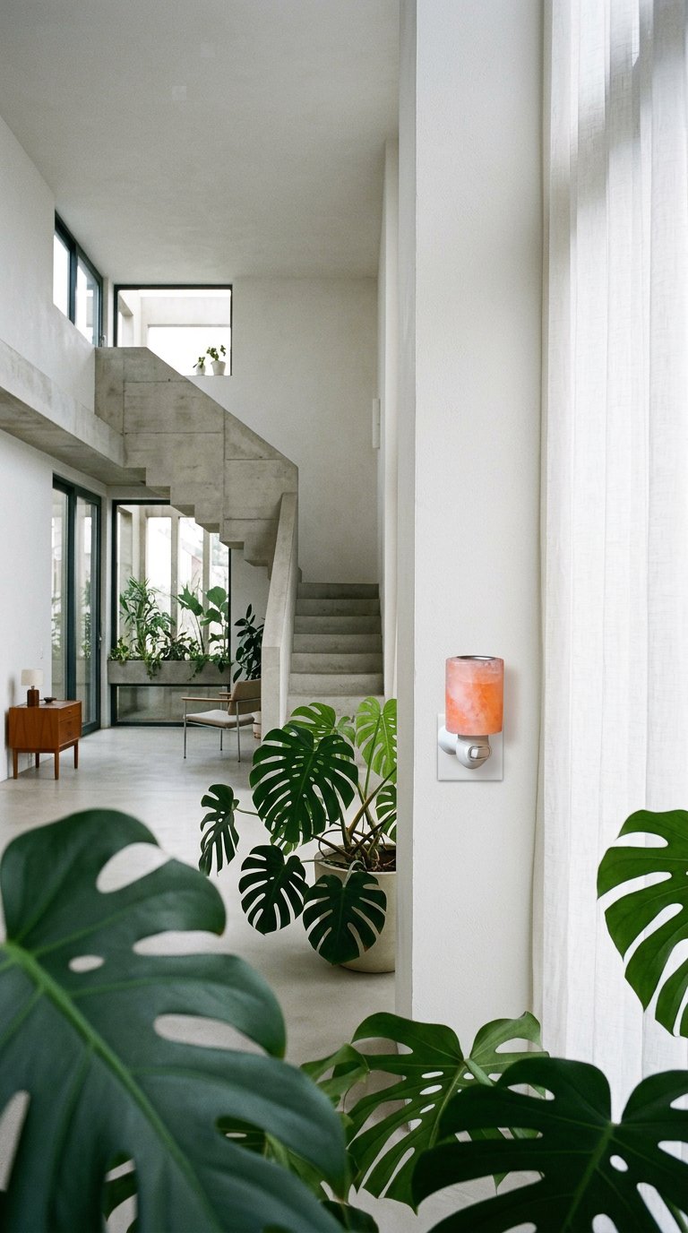 AI product shot of Natural Shape Himalayan Salt Night Light