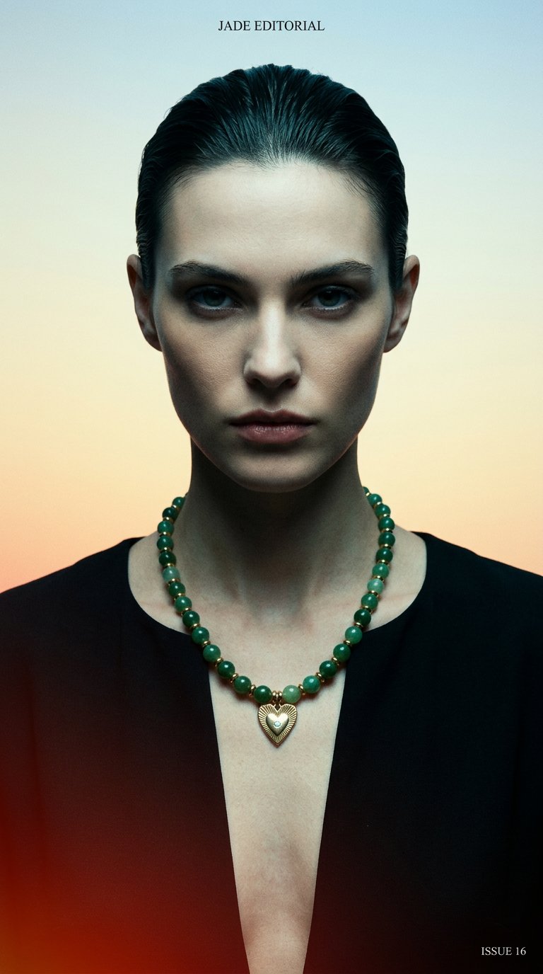 AI product shot of Lenny Necklace Lettuce