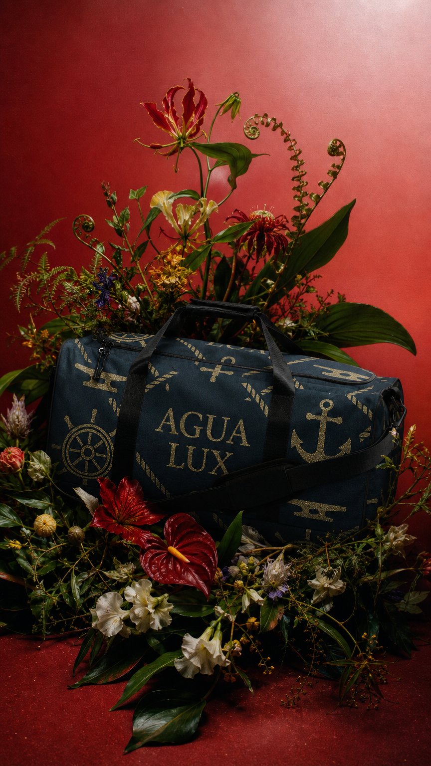 AI product shot of Agua Lux Weekender