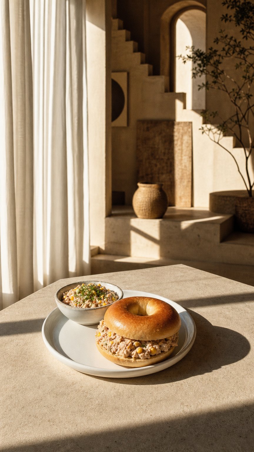AI product shot of Bagel – Tuna