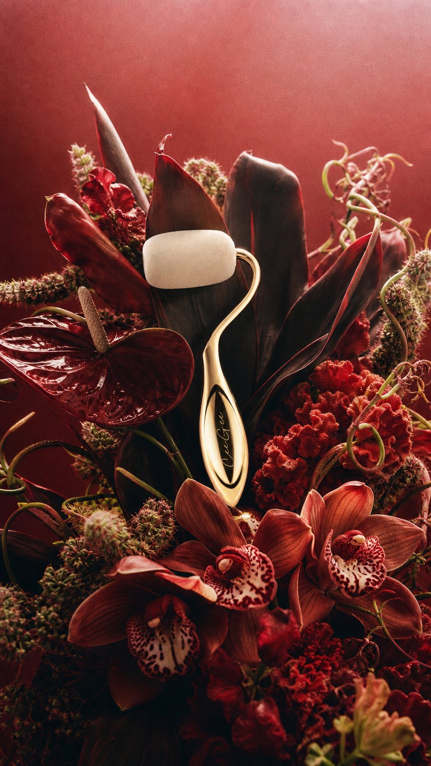 AI product shot of Gold Rolli Sponge™