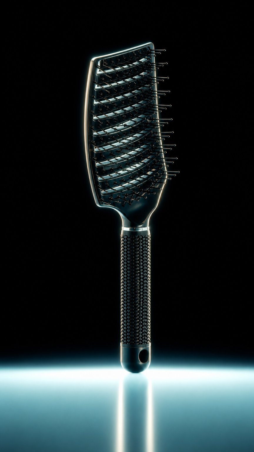 AI product shot of 健髮生髮磁彎保健梳