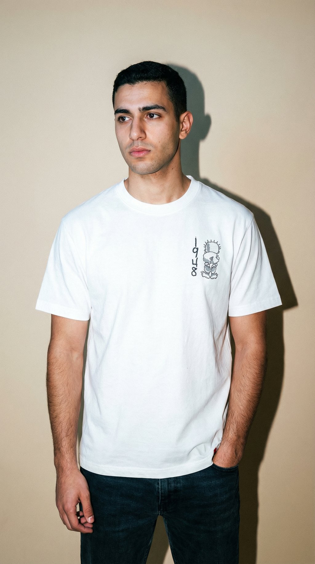 AI product shot of Keffiyeh back T-Shirt