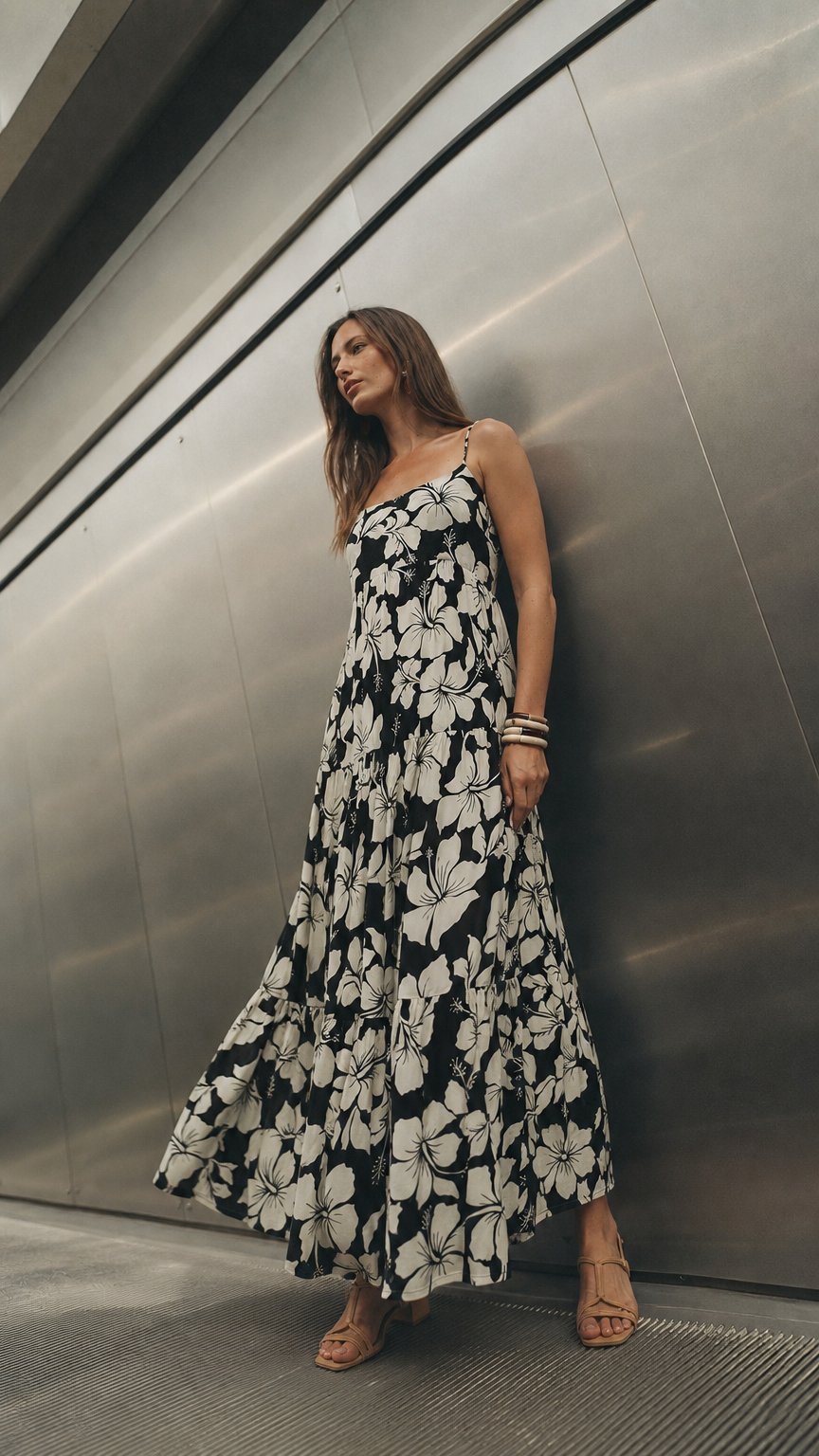 AI product shot of The Lifestyle Heiva Maxi Dress - Lani Black