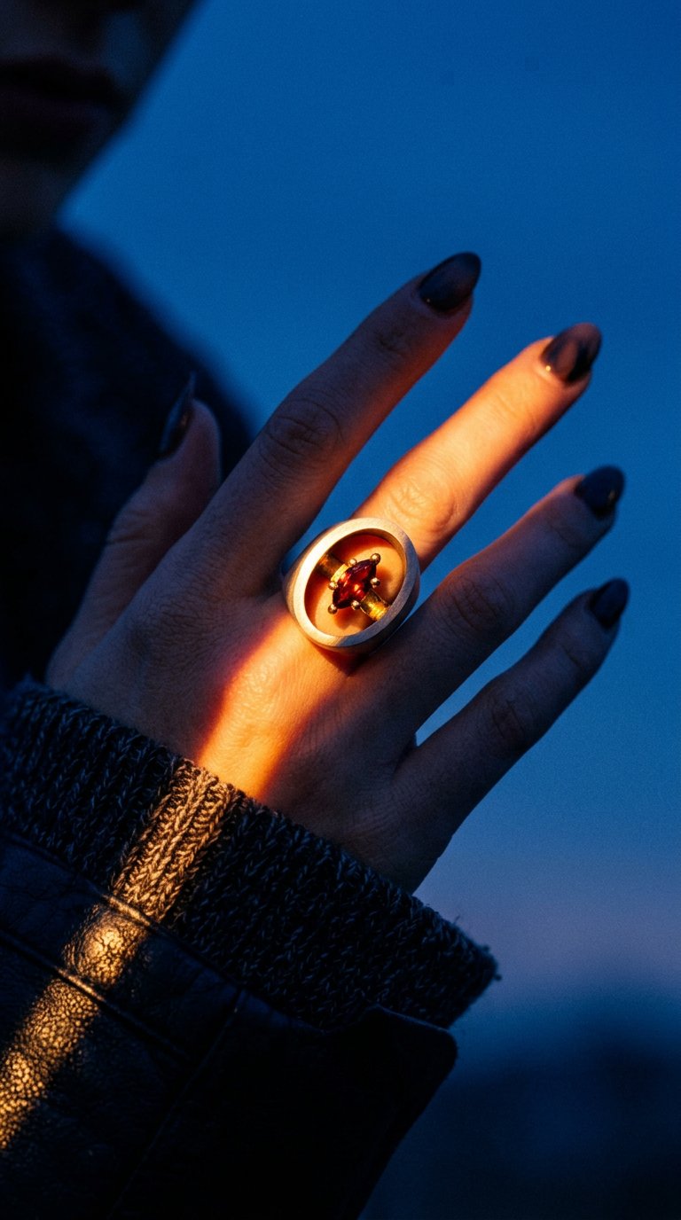 AI product shot of Silver, Gold & Tourmaline