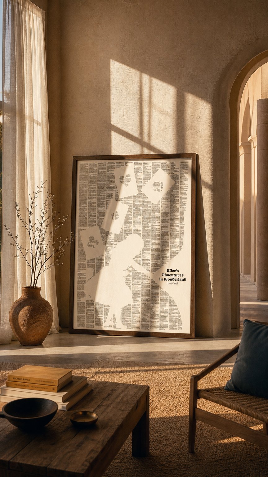 AI product shot of Alice's Adventures in Wonderland