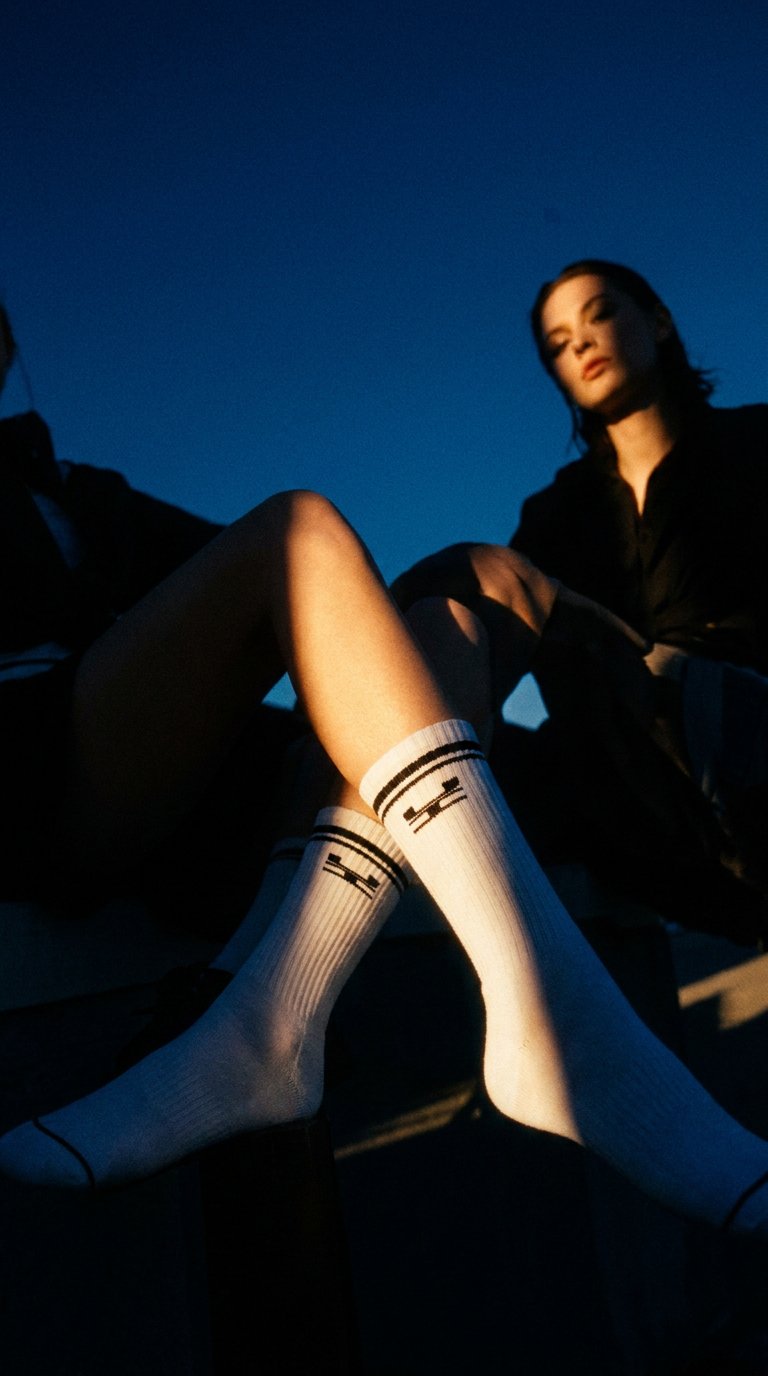 AI product shot of OG UNKWN STRIPE SOCKS
