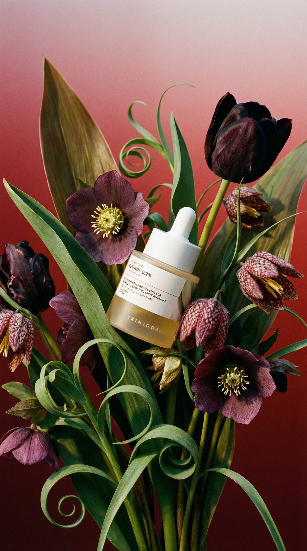 AI product shot of SKIN1004 Madagascar Centella Retinol 0.2 Boosting Shot Ampoule