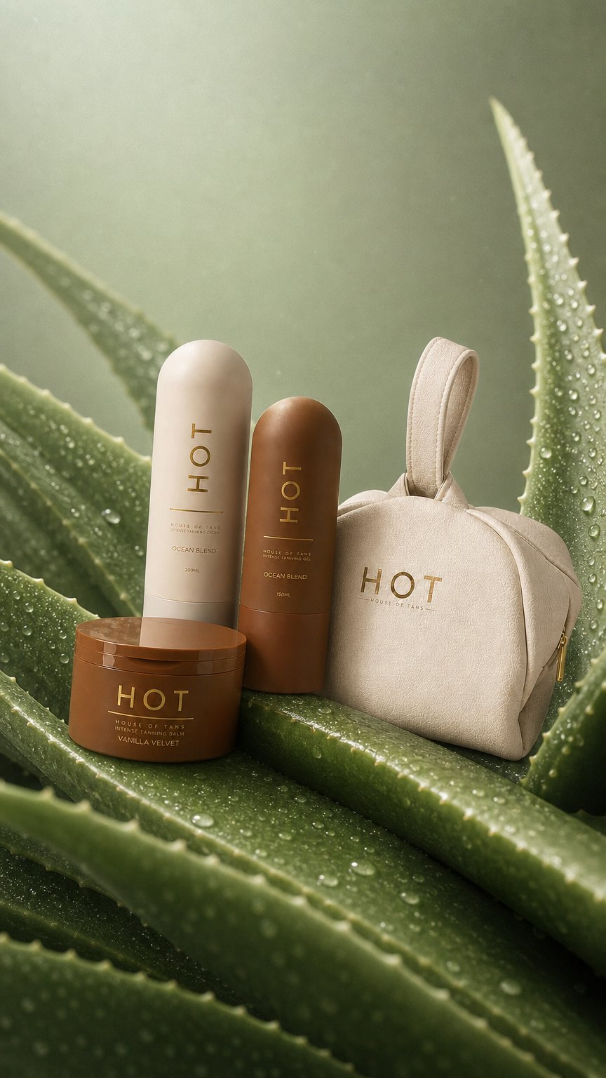 AI product shot of THE TRIO | INTENSE TANNING BUNDLE