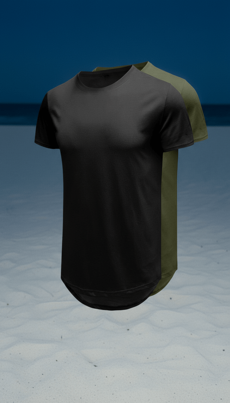 AI product shot of "Everyday" Summer Tee (3-Pack)