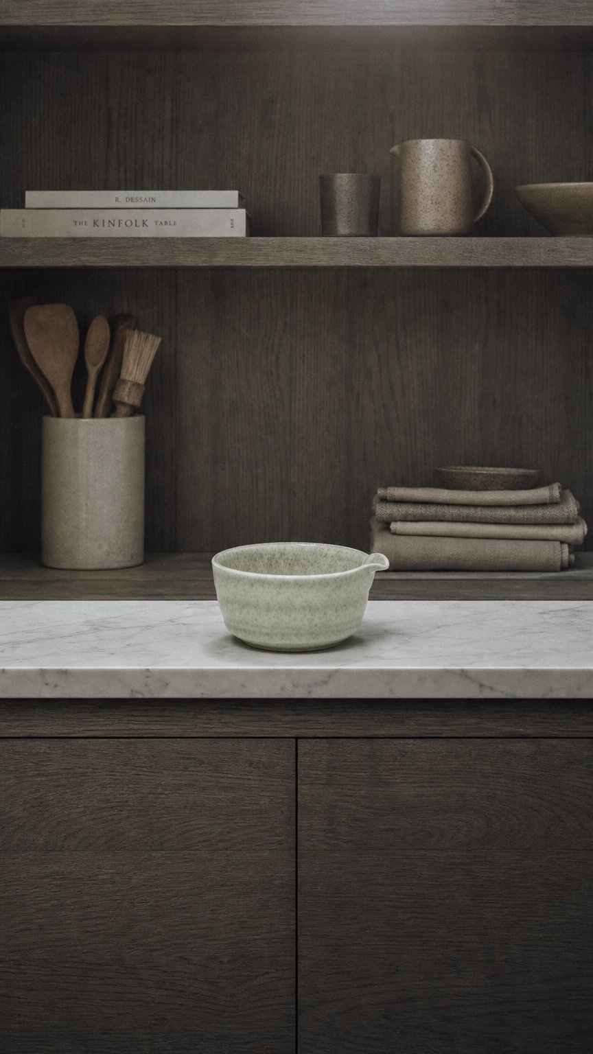 AI product shot of Ceramic bowl
