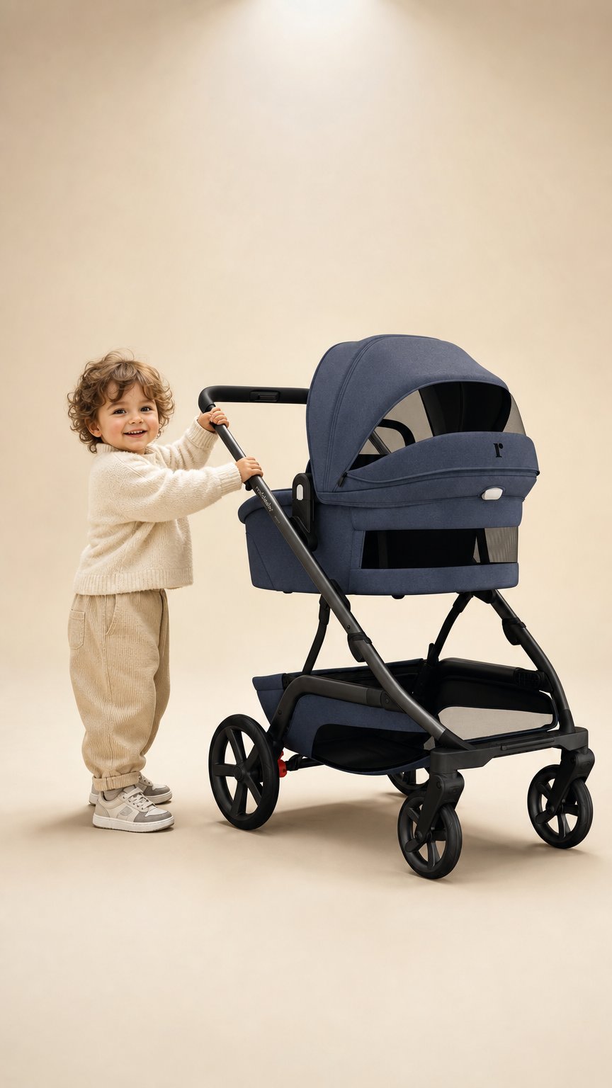 AI product shot of NUVO Pram