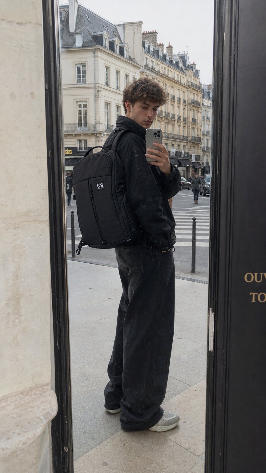 AI product shot of Ready 22L EDC Diaper Backpack
