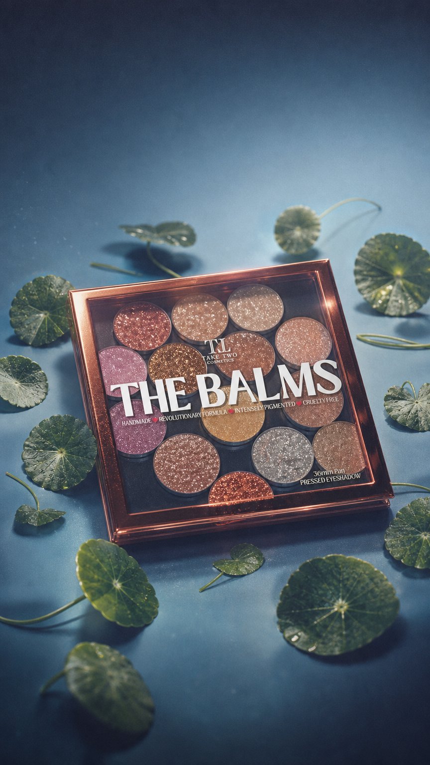 AI product shot of Balm Shimmer Eyeshadows