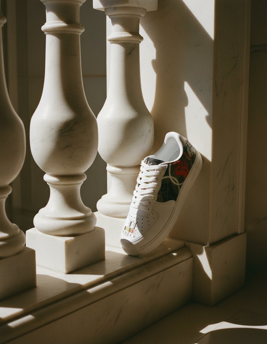 AI product shot of Unity 1's White Toe Women's Shoes