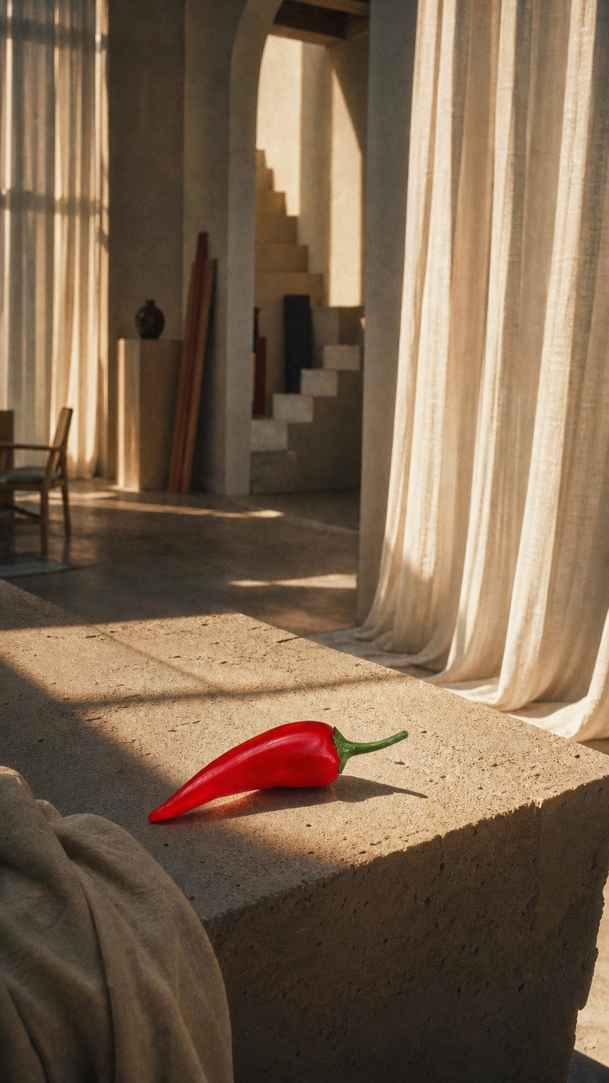 AI product shot of Chili Pepper Bookshelf Decor Spicy