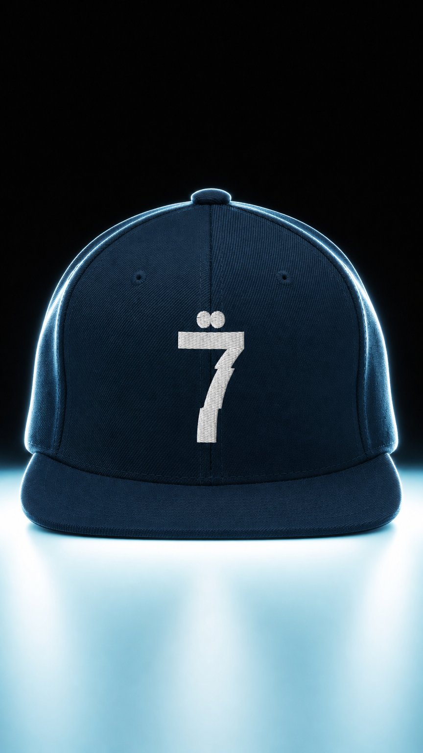 AI product shot of 7EVERE Infamous 7 - Navy Snapback