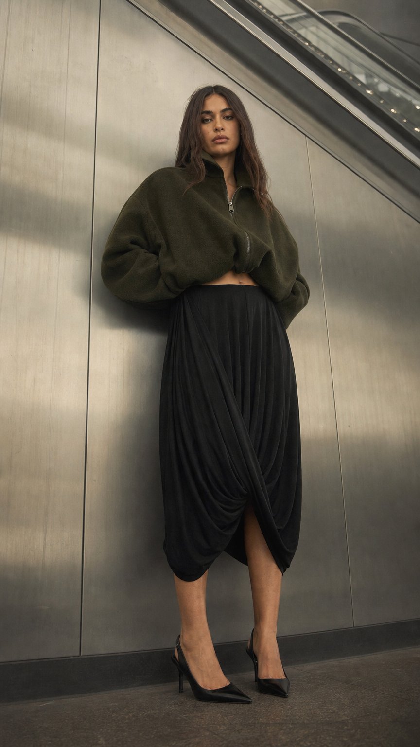 AI product shot of CINQ SKIRT